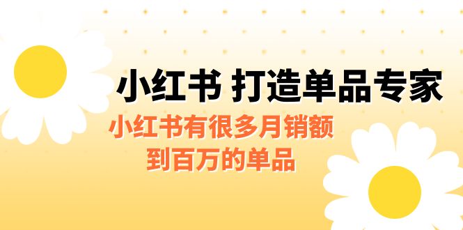 【副业项目6692期】某公众号付费文章《小红书 打造单品专家》小红书有很多月销额到百万的单品缩略图